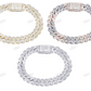 Trendy Baguatte Cut Moissanite Link Bracelet hip hop jewelry customdiamjewel