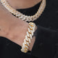 Full Ice Out Hip Hop Style Mossanite Diamond Cuban Link Bracelet hip hop jewelry CustomDiamJewel
