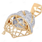 Classic Moissanite 925 Silver Basketball Pendant CustomDiamJewel