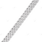 VVS Moissanite 925 Sterling Silver Cuban Link Chain CustomDiamJewel