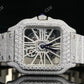 Moissanite Diamond Cartier Skelenton Watch customdiamjewel