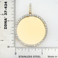 0.36 CTW Moissanite Circle Picture Pendant hip hop jewelry customdiamjewel