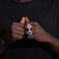 Top Quality Silver Moissanite Clover Ring For Men's hip hop jewelry CustomDiamJewel