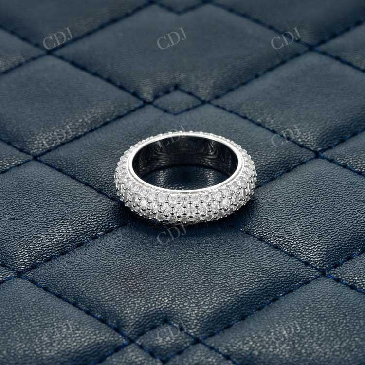White Gold Micro Pave Hip Hop Ring hip hop jewelry customdiamjewel   