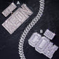 Hip Hop Baguette Customized Letter Pendant hip hop jewelry CustomDiamJewel   
