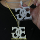Iced Out GOE GOD OVER EVERYTHING Moissanite Pendant hip hop jewelry CustomDiamJewel