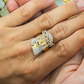 0.75 CTW Moissanite Hip Hop Jesus Ring Hip Hop Ring customdiamjewel