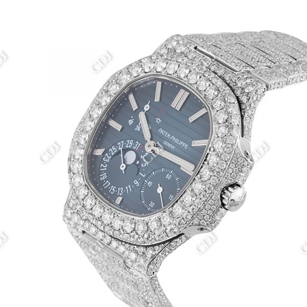 Men's Full Iced Out Lab Diamond Chrono Patek Philippe Watches customdiamjewel