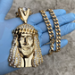 Hip Hop Gold Plated Huge Jesus Head Pendant hip hop jewelry CustomDiamJewel