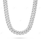 VVS Moissanite 925 Sterling Silver Cuban Link Chain CustomDiamJewel