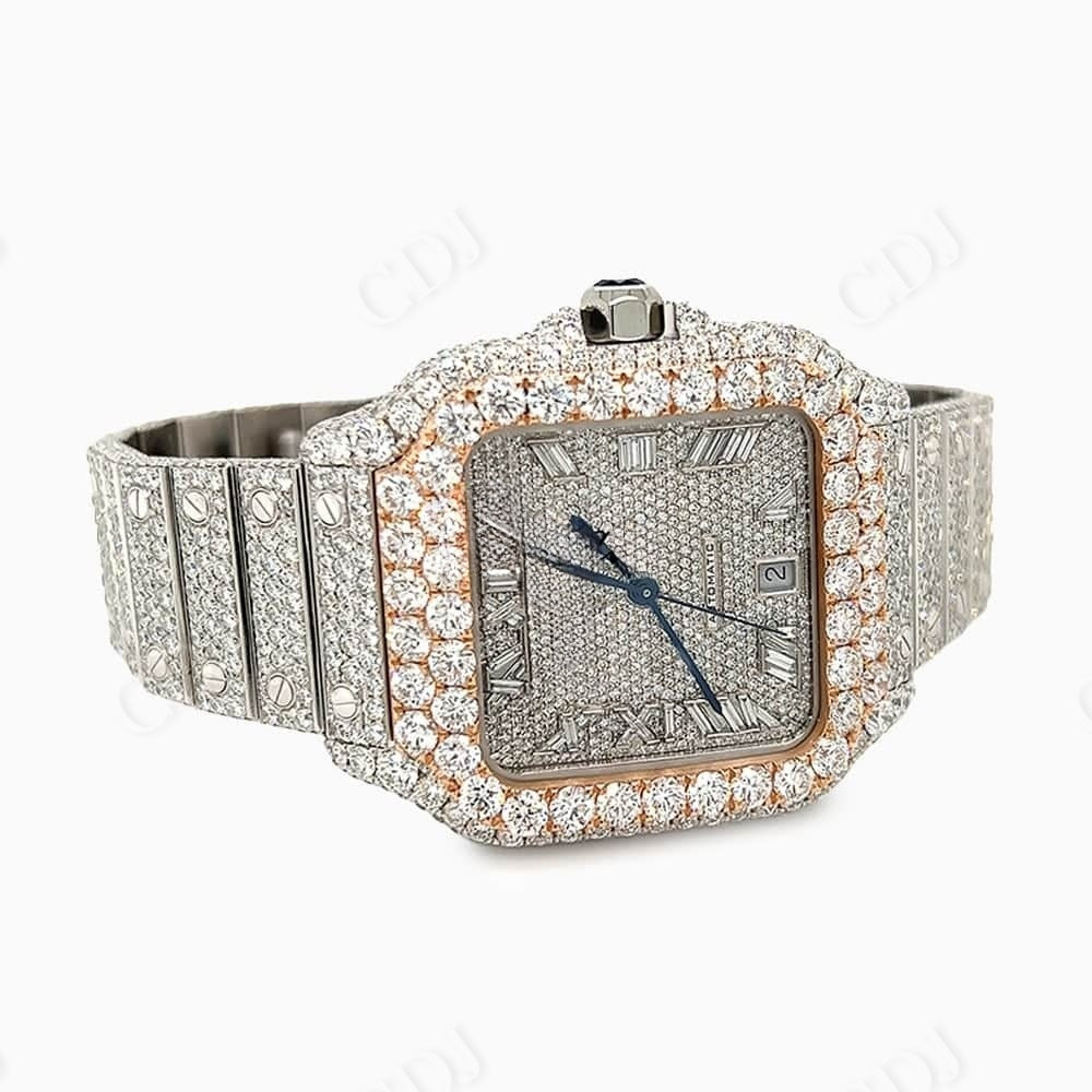 Cartier Fully Iced Out Hip Hop Watch For Men customdiamjewel