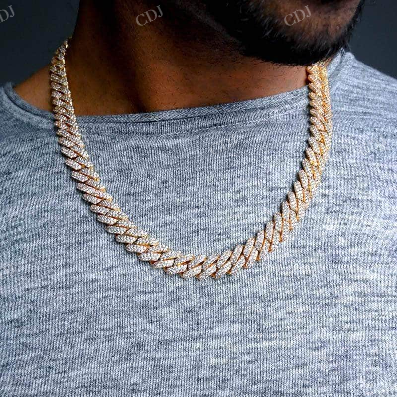 Big Size Iced Out Cuban link Chain Hip Hop Rapper Men  customdiamjewel   
