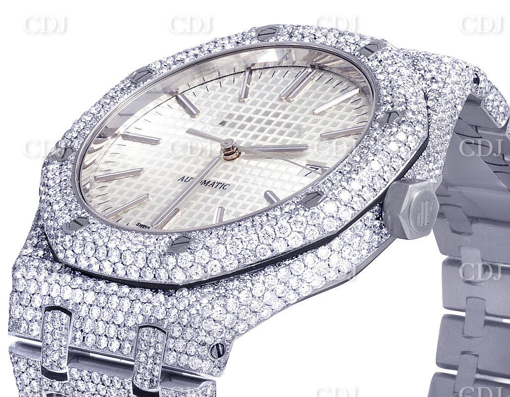 Hip Hop Style VVS Moissanite Audemars Piguet Royal Oak Watch customdiamjewel