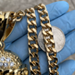 Hip Hop Gold Plated Huge Jesus Head Pendant hip hop jewelry CustomDiamJewel