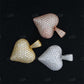 Stylish Men Fashion Iced Out Heart Shape Diamond Pendant  customdiamjewel   