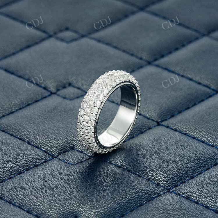 White Gold Micro Pave Hip Hop Ring hip hop jewelry customdiamjewel   