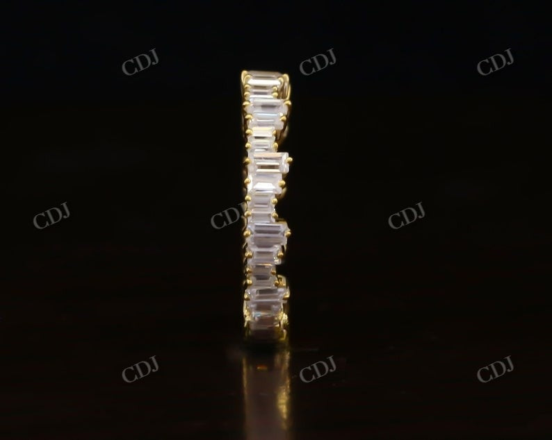 Full Eternity Baguette Natural Diamond Wedding Band  customdiamjewel   