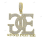 Iced Out GOE GOD OVER EVERYTHING Moissanite Pendant hip hop jewelry CustomDiamJewel