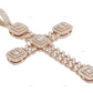 2.5 CTW Baguette Halo Cuban Cross Pendant hip hop jewelry CustomDiamJewel