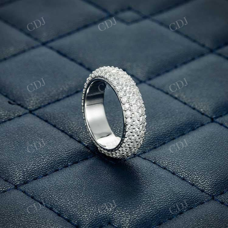 White Gold Micro Pave Hip Hop Ring hip hop jewelry customdiamjewel   