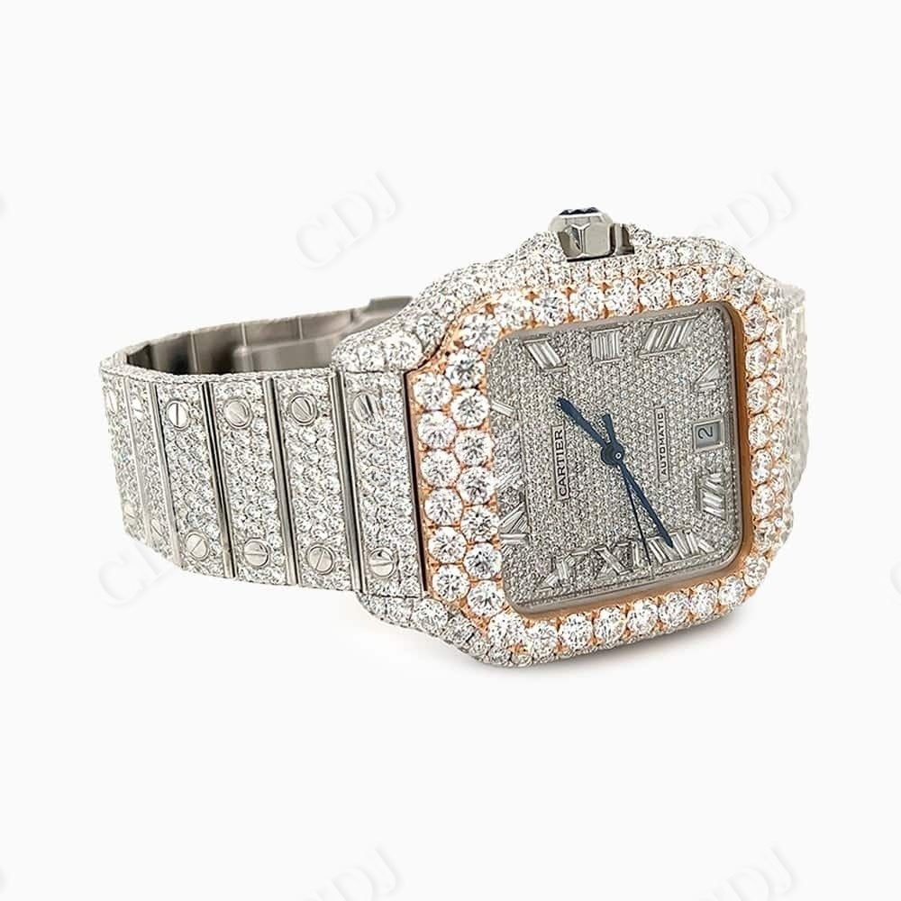 Cartier Fully Iced Out Hip Hop Watch For Men customdiamjewel