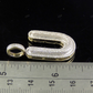 1.4" 0.90 CTW 10K Gold Real Diamond U Letter Pendant CustomDiamJewel