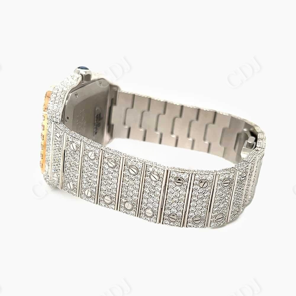 Cartier Fully Iced Out Hip Hop Watch For Men customdiamjewel