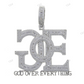 Iced Out GOE GOD OVER EVERYTHING Moissanite Pendant hip hop jewelry CustomDiamJewel