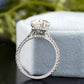 Oval Lab-Grown Diamond Pavé Ring
