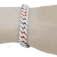 Trendy Baguatte Cut Moissanite Link Bracelet hip hop jewelry customdiamjewel