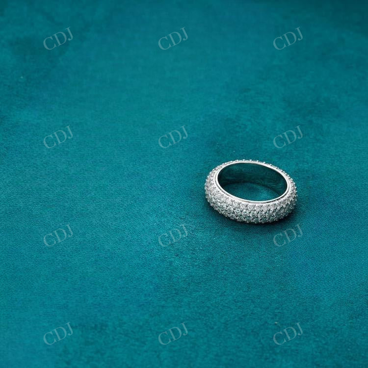 White Gold Micro Pave Hip Hop Ring hip hop jewelry customdiamjewel   