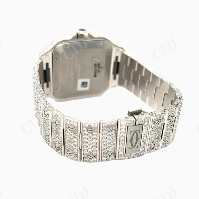 Cartier Fully Iced Out Hip Hop Watch For Men customdiamjewel