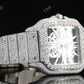 Moissanite Diamond Cartier Skelenton Watch customdiamjewel