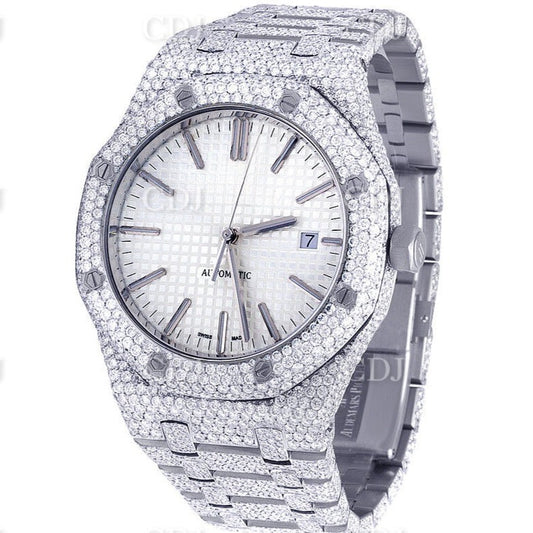 Buss Down Moissanite Diamond Watch Custom Design Iced Out Wrist Watch customdiamjewel
