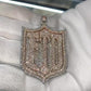 Fully Iced Out FTD Shield Shape Custom Pendant For Him hip hop jewelry customdiamjewel   