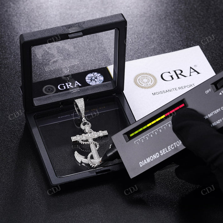 925 Sterling Silver Custom Hip Hop Diamond Pendant customdiamjewel