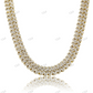 14mm Baguette & Round Cut Box Clasp 925 Silver Cuban Chain hip hop jewelry CustomDiamJewel