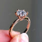 Tulip Set Lab Grown Diamond Solitaire Ring