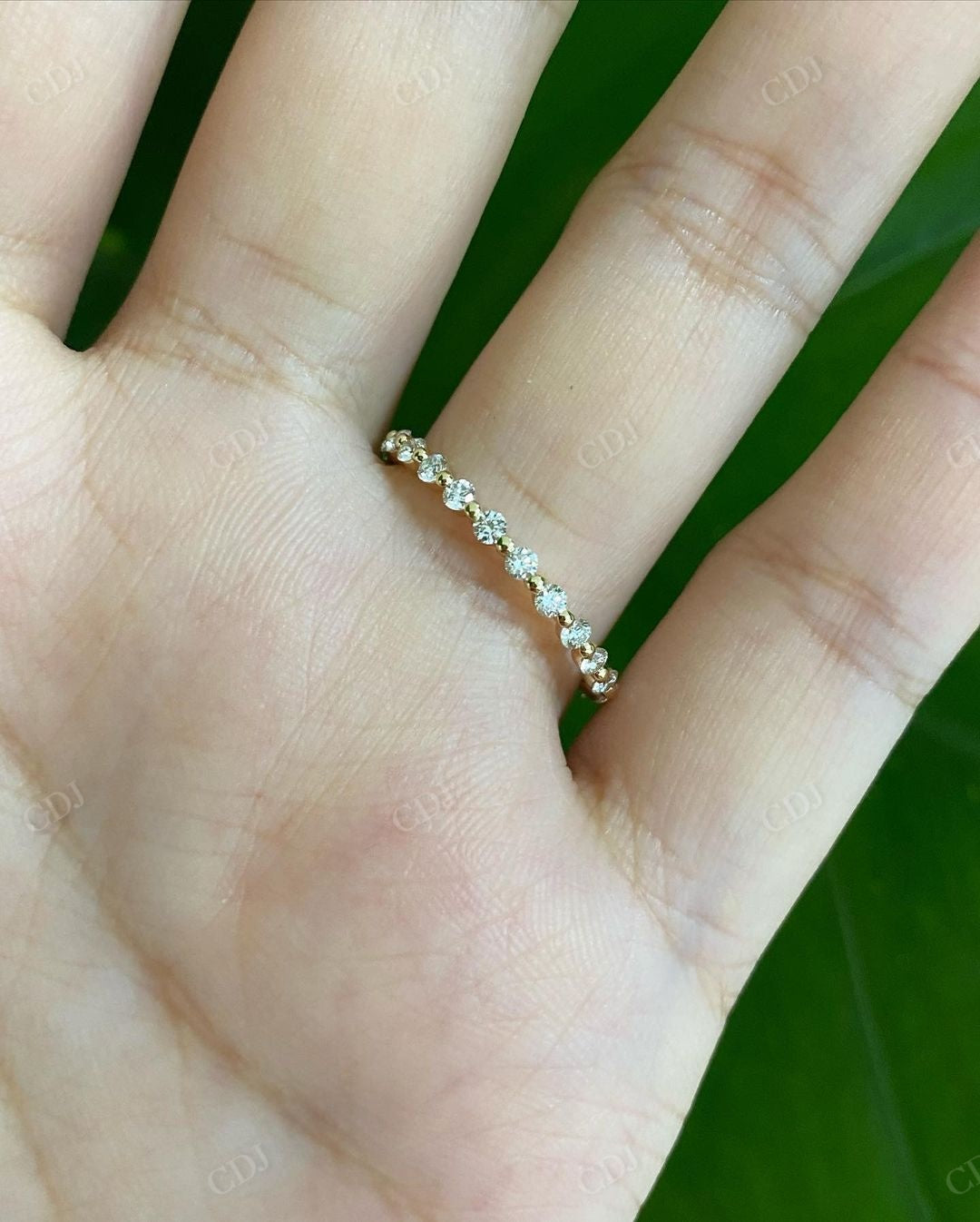 Minimalist Lab Grown Diamond Bridal Band