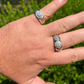 Iced Out Diamond Two Tone Round Cluster Ring  customdiamjewel   