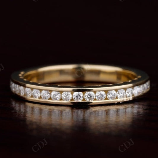 Channel setting 0.34CT Round Lab grown diamond wedding band  customdiamjewel   