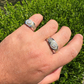 Iced Out Diamond Two Tone Round Cluster Ring  customdiamjewel   