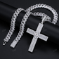 Hip Hop Baguette Moissanite Cross Pendant customdiamjewel