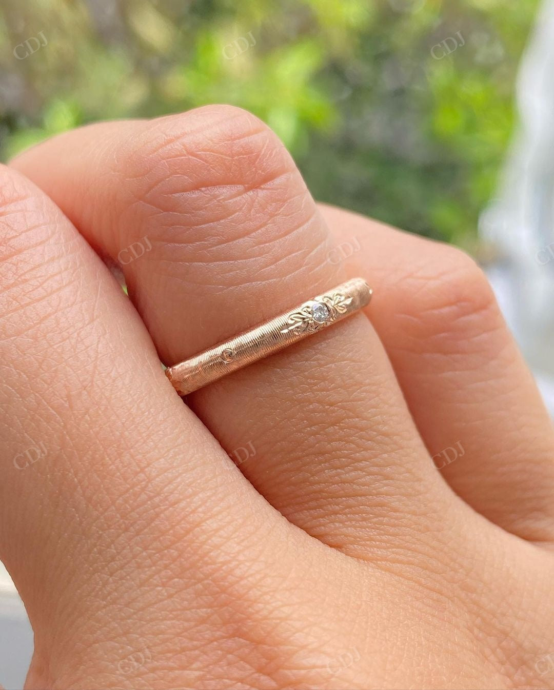 Antique Lab Grown Diamond Matching Band