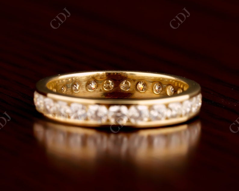 1.68CT Round Cut Natural Diamond Full Eternity Wedding Band  customdiamjewel   