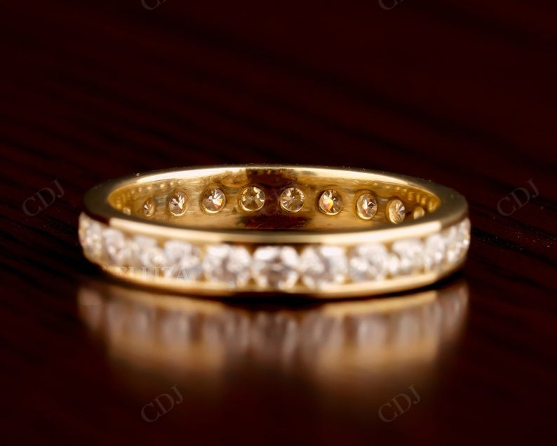 Channel Set 1.68CTW Lab grown diamond wedding band  customdiamjewel   