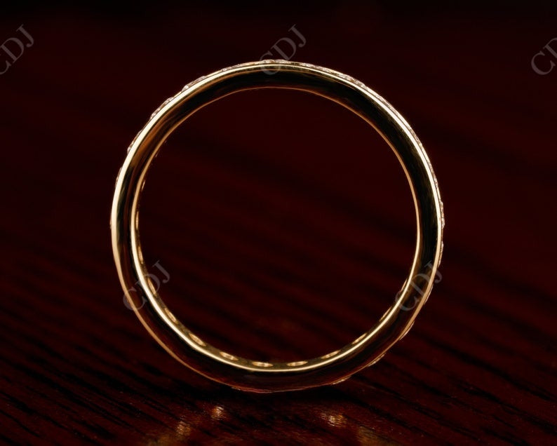 1.68CT Round Cut Natural Diamond Full Eternity Wedding Band  customdiamjewel   