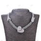 Iced Out Diamond Heart and Arrow BrokenHeart Chain hip hop jewelry CustomDiamJewel