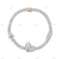 Iced Out Diamond Heart and Arrow BrokenHeart Chain hip hop jewelry CustomDiamJewel