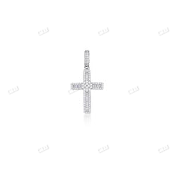 Hip Hop Baguette Moissanite Cross Pendant customdiamjewel